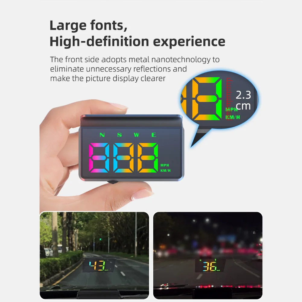 for gps HUD Heads Up Display for Cars Digital Speedometer with Large Font Display and Automatic Brightness Adjustment Sensor