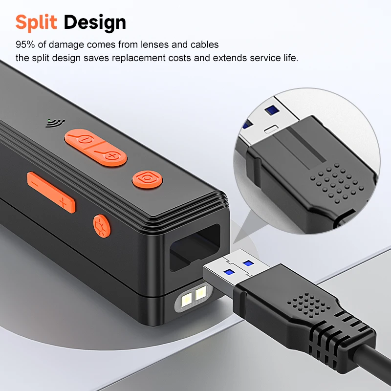 كاميرا WiFi Borescope 3.9 مللي متر 8 مللي متر 1080P لنظام iOS/أندرويد اللاسلكي المقاوم للماء المنظار سبليت تصميم كابل صلب لأنابيب التفتيش #6