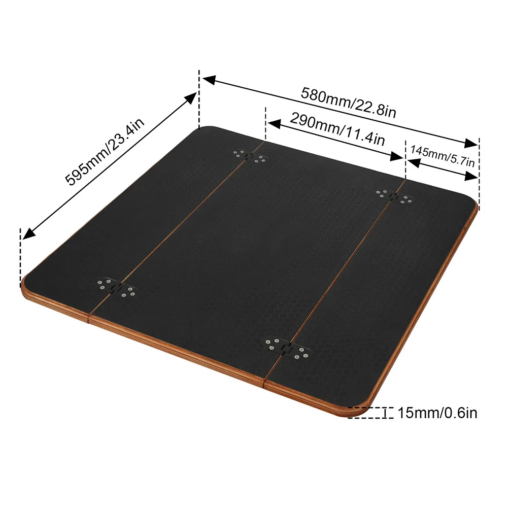 22.8 In*23.4 In Laminate Folding Tabletop RV Table Top Wood Fit Rotation Table Large Heavy Duty Holder Desk Trunk Dining Table
