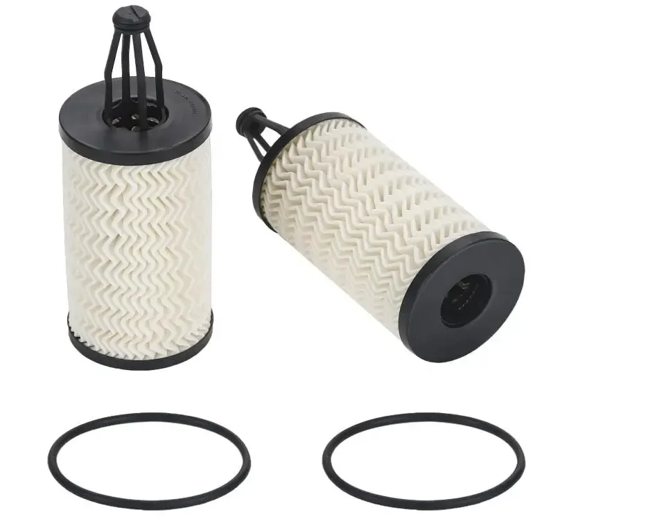 2 Pcs Engine Oil Filter for M-benz Vehicle C, CLS, E, CLE, S, ML, SL Series, Replace #2761800009