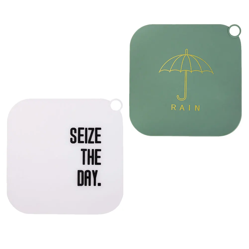 

2 Pcs Floor Drain Cover Deodorant Mat Silicone Pad Bathroom Kitchen Shower Washing Machine Bathtub Drainage Device Soft Wear