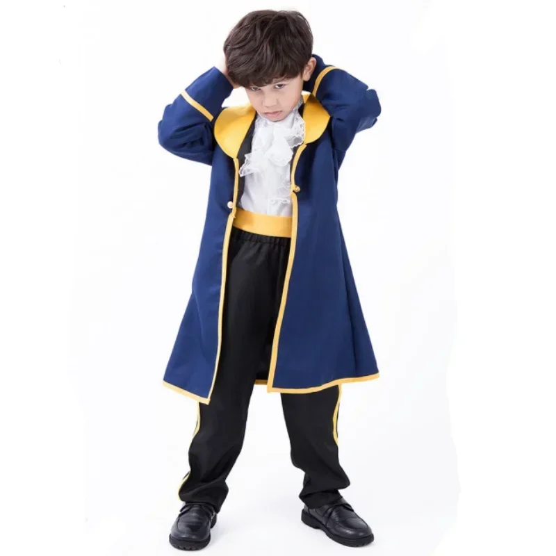 Kostiumy cosplay Prince pour enfantsusser age noble royal charmant carnaval fete d'Halloween enfants garcon