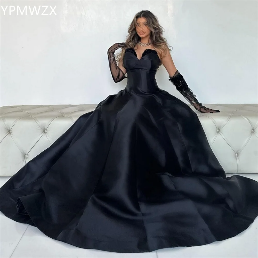 

Customized YPMWZX Strapless Ball Floor length Skirts Draped Bespoke Occasion Dresses