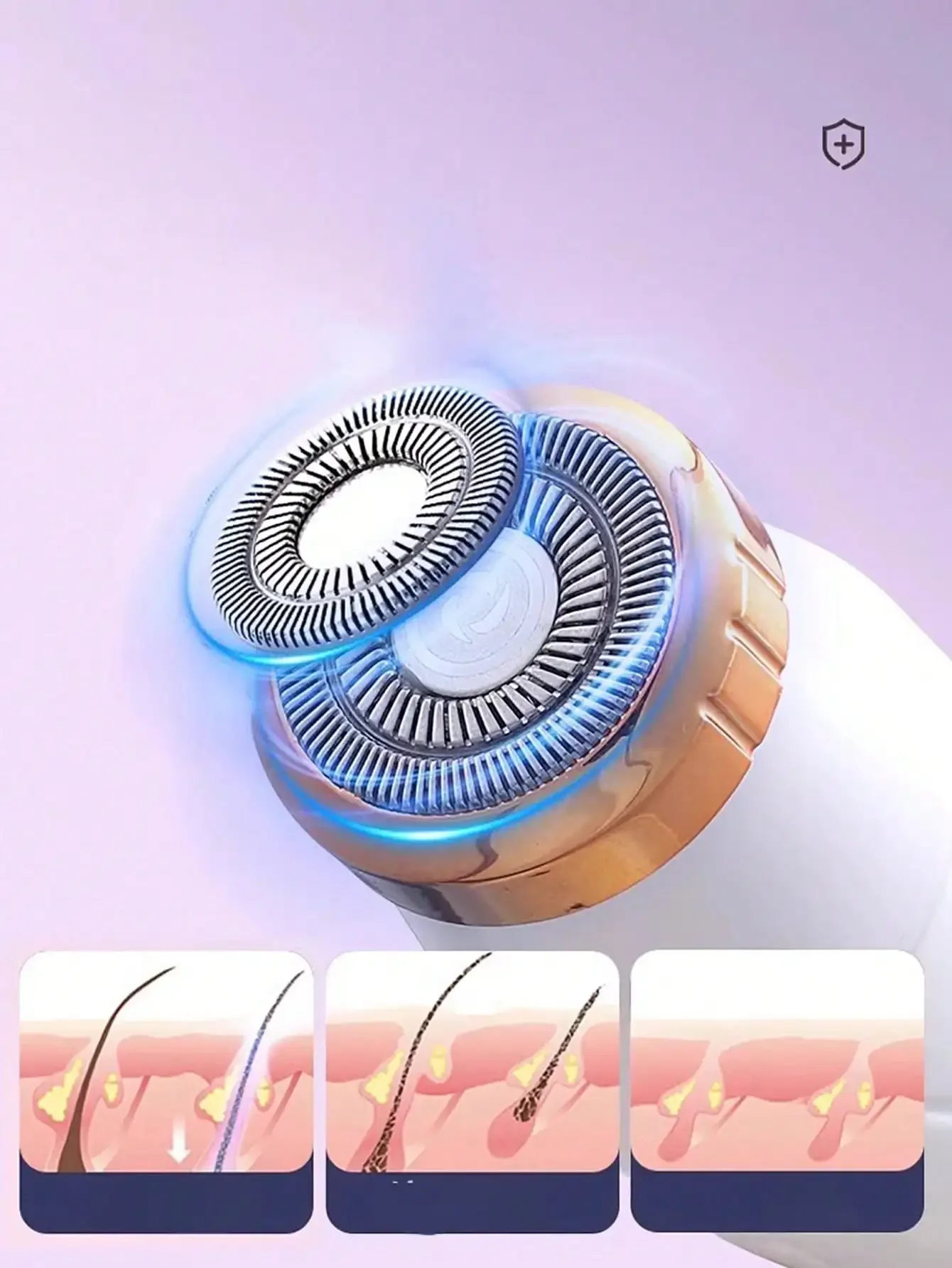 

Электрический триммер для женщин 2026: беспроводная бритва для удаления волос на лице, бикини и ногах, перезаряжаемая