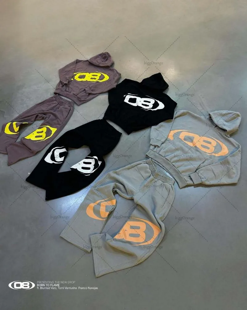 

Fashion high street Harajuku men sportswear y2k hip-hop gothic style hoodie retro casual oversized letter pattern printed hoodie