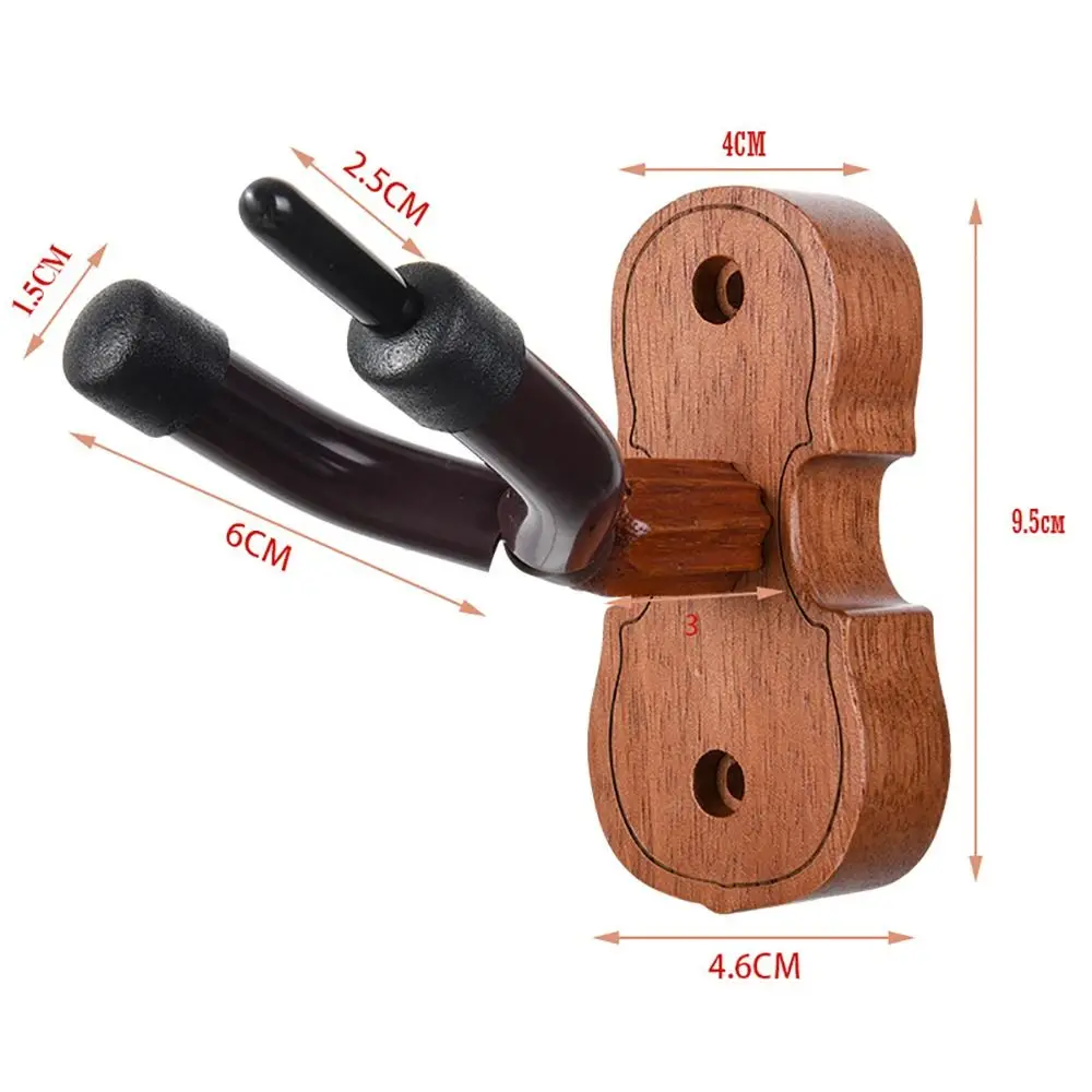 Soporte Violín de Pared Erhu – Madera con Gancho para Arco - imagen 5