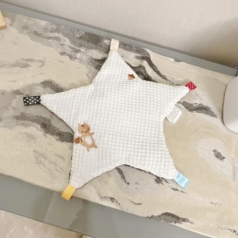 

Q22D Cartoon Appease Towel Cotton Soft Newborn Baby Plush Comforter Blanket for Baby Girls Boys Infant Pattern Gift