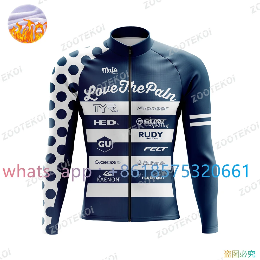 men\'s Cycling Jacket Winter Warm Jersey Thermal Fleece Mtb Bike Clothing Ropa Ciclismo Racing Bicycle Shirt Sweatshirt Warm Coat