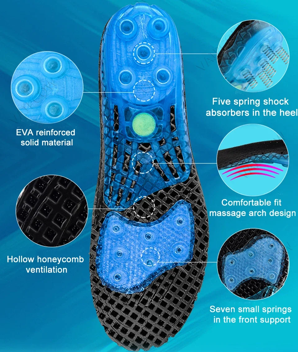 Semelles orthopédiques en Silicone pour chaussures, semelles orthopédiques à ressort EVA, pieds plats, inserts de soutien de la voûte plantaire, fasciite plantaire, soins des pieds