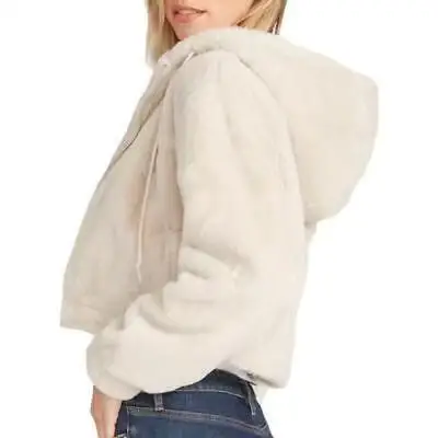 Lucyever High Quality Faux Rabbit Fur Hooded Coat Women Black Luxury Faux Fur Jacket Female Winter Zip Thick Warm Furry Coat
