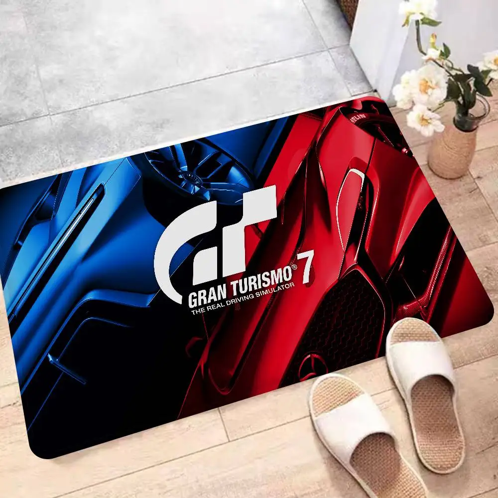 G-Gran-Turismo Bathroom Mat Anti-slip Absorb Water Long Strip Cushion Bedroon Mat Welcome Doormat