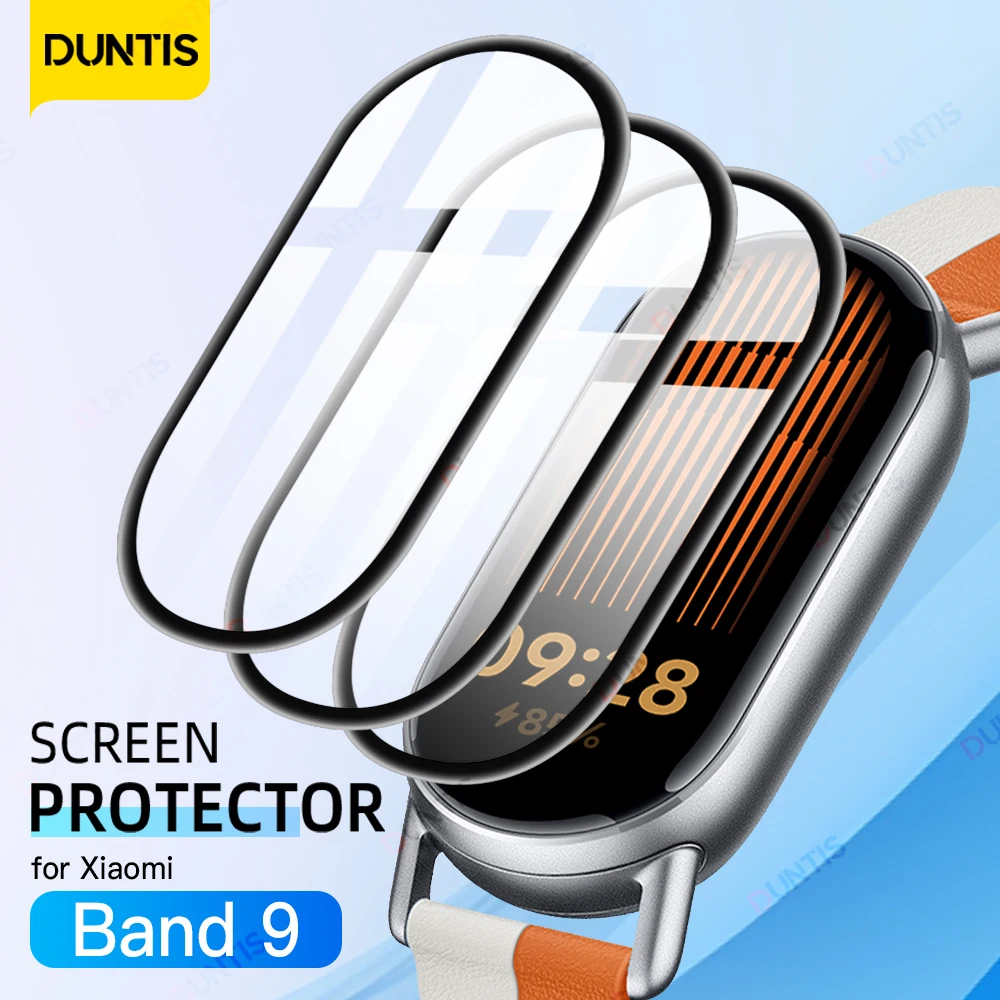 Screen Protector for Xiaomi Mi Band 9 3D Curved Protector Ultra-HD Full Coverage Anti-scratch Film for Xiaomi Band 9 (Not Glass) for vivo iqoo 12 5g 2pcs imak curved full screen hydrogel film protector