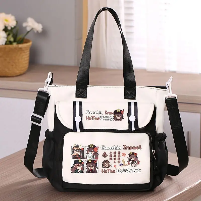 

Genshin Impact Anime Merchandise Single Shoulder Backpack Funi Na Hu Tao Scaramouche Primary And Secondary Students Unisex Ani