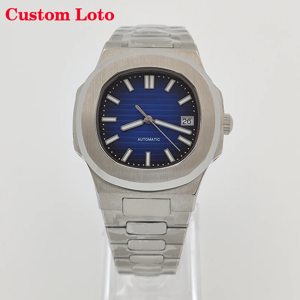 NH35 high-quality Nautilus style waterproof stainless steel men's and women's mechanical watch with NH35 movement installation