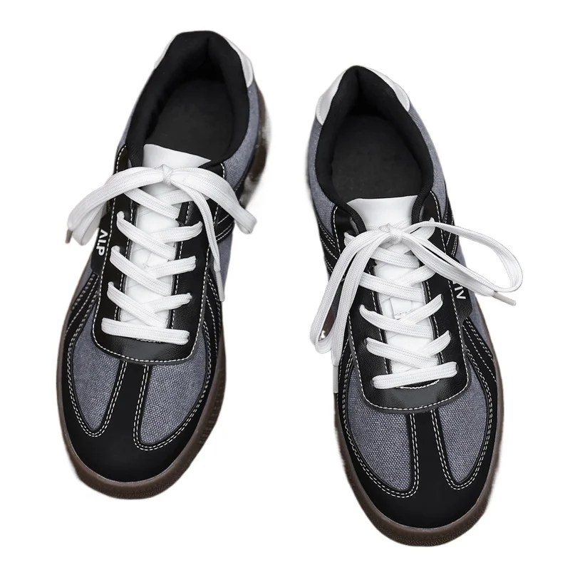 

Men's Classic Beige White Retro Gum Sole Breathable Mesh Sneakers Comfortable Lightweight Casual Lace-up Daily Walking Shoes