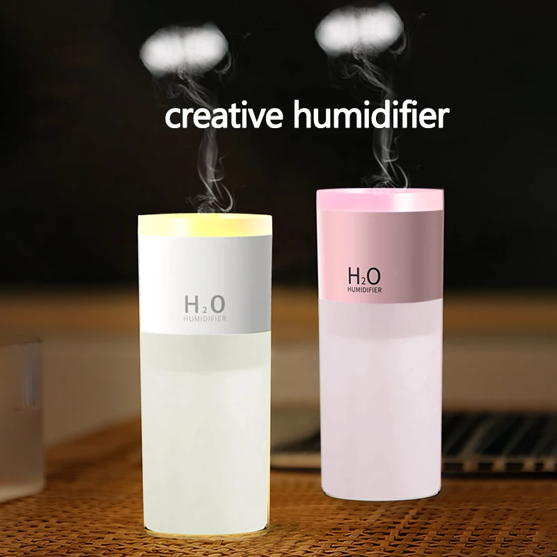 HATV Máy Tạo Độ Ẩm Không Khí Khói Vòng Atomizer Hương Thơm Khuếch Tán Hộ Xe Ô Tô Không Dây Sạc USB Siêu Âm Khuếch Tán Tinh Dầu
