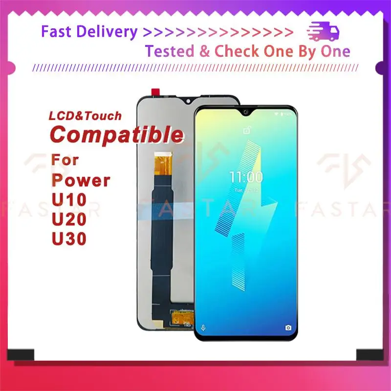 

6.82"Tested For Wiko Power U10 U20 U30 LCD Display Touch Screen Digitizer Assembly Replace Screen v750 V755 V745 U30 U20 lcd