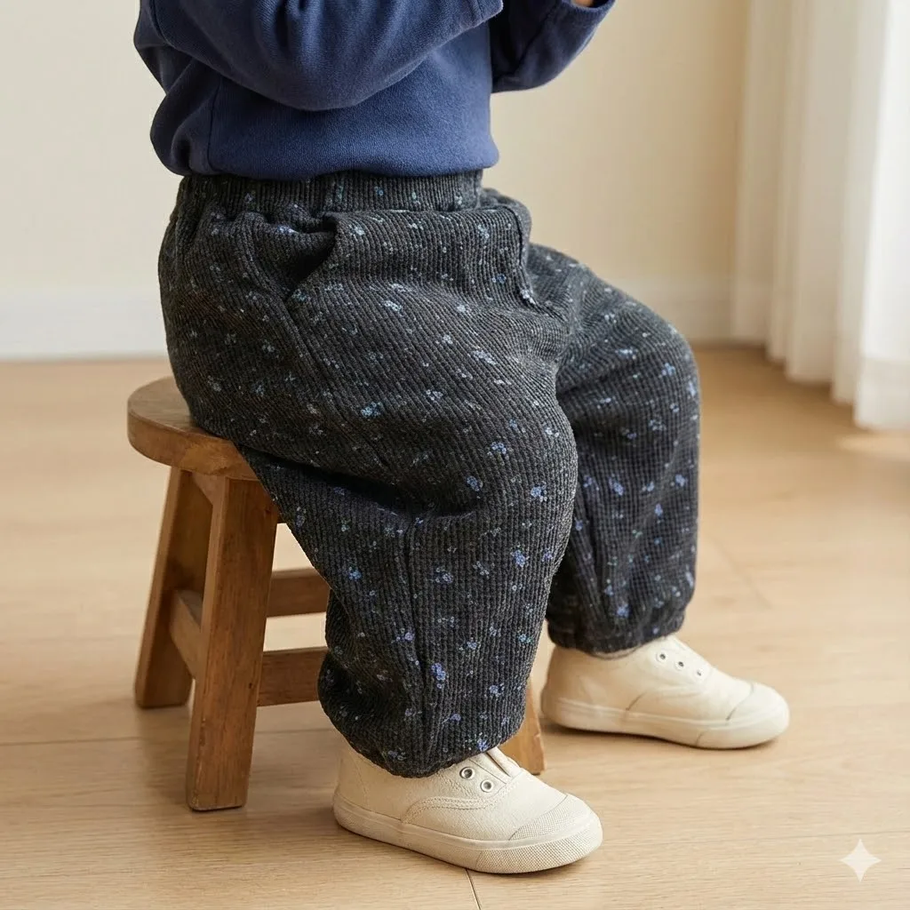 الخريف الشتاء طفل الفتيات الهراء السراويل الأزهار الحريم السراويل القطن طفل فضفاض طماق ملابس الاطفال غير رسمية