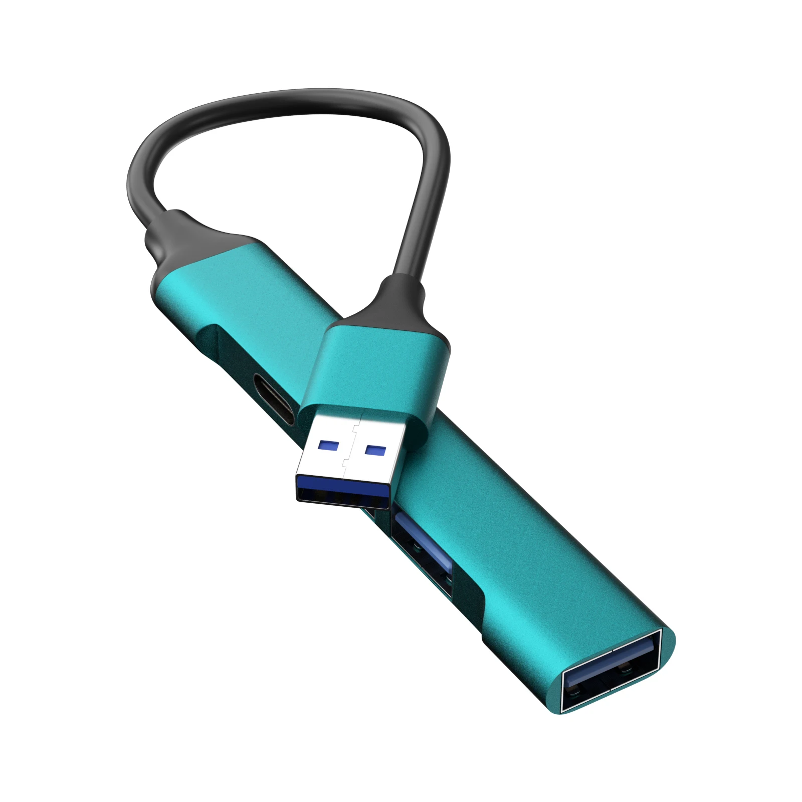 10 STKS High-Speed 4-in-1 USB-C Hub Nieuwe Generatie Multi-Port Expander Voor Telefoons & Computers USB 3.0 High-Speed Data Transfer Spl