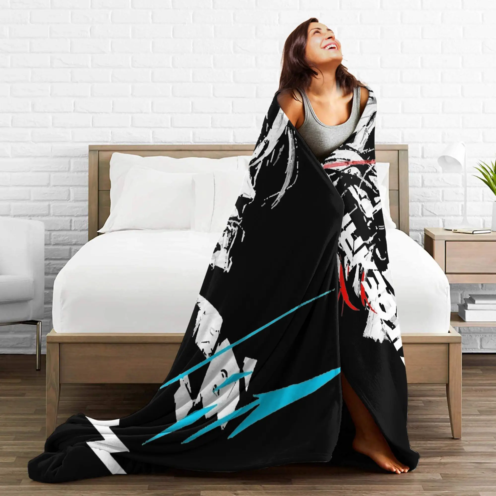 Metal Gear Solid Rising Inverted  Blanket Warm Cozy Fluffy  Throw Blankets for Couch Multiple Sizes Throws And Blankets