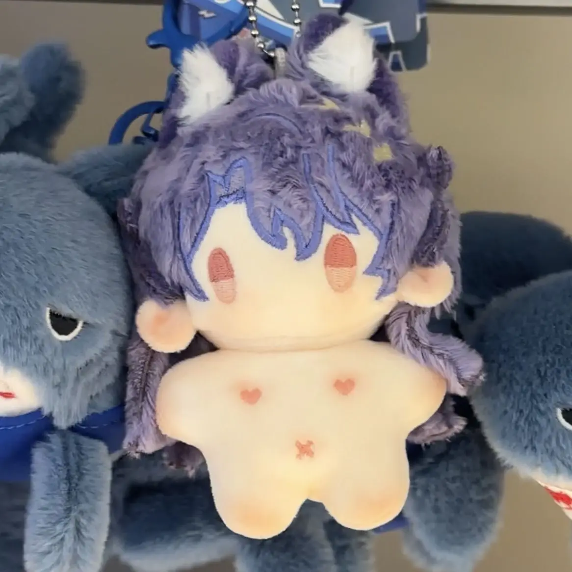 Anime Honkai: Star Rail Dr. Ratio Cosplay 10cm Soft Starfish Body Plush Cotton Doll Pendant Toys Keychain Lovely  Gift