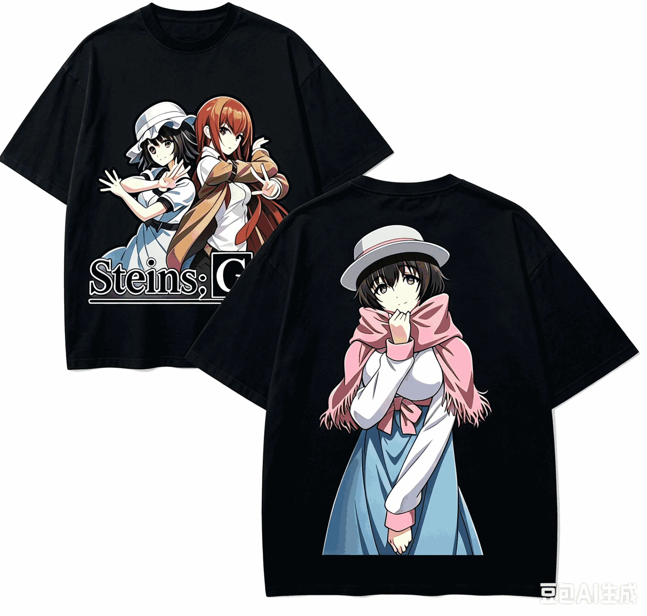 Steins Gate Anime Lover T-shirt Harajuku Cotton New Model High Street Retro Fashion Oversized Unisex hot product Comfortable tee