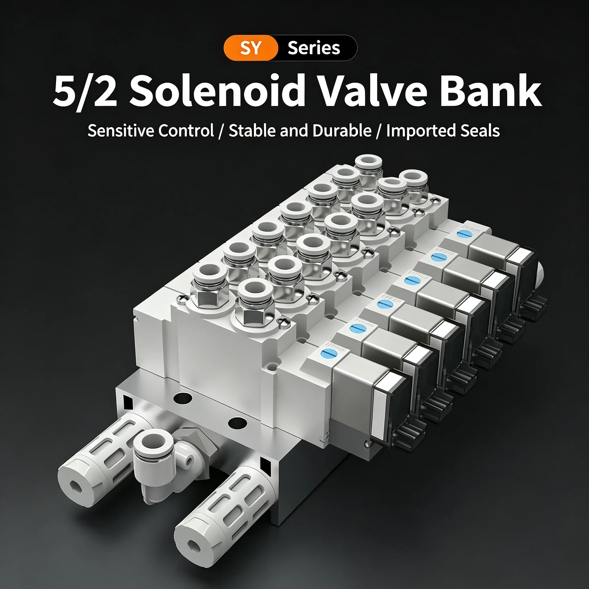 Pneumatic solenoid valve control valve bank SY5120/7120/5220/7220/3220 cylinder directional valve, steering valve