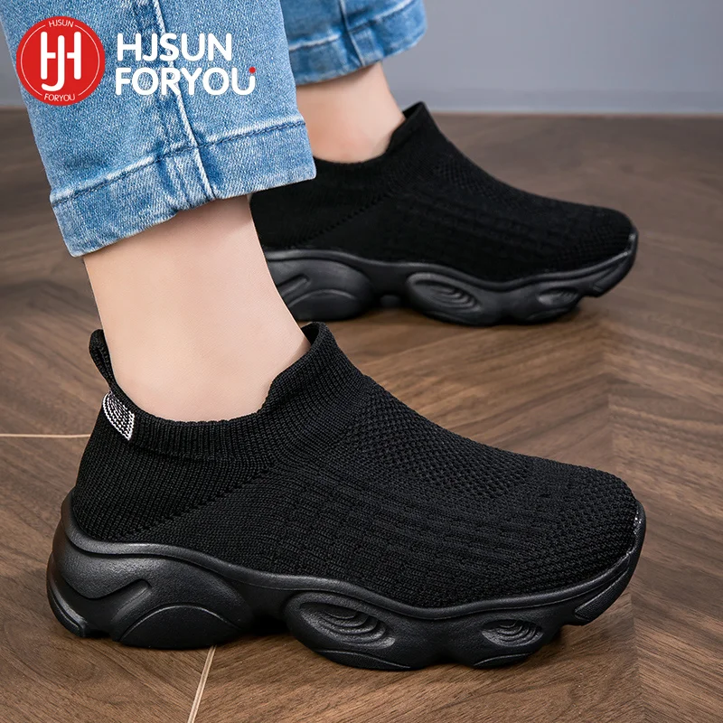 

2024 Children Sneakers for Boys Mesh Breathable Running Sports Shoes Kids Girls Flat Casual Shoes Fashion Knitted Running Shoes