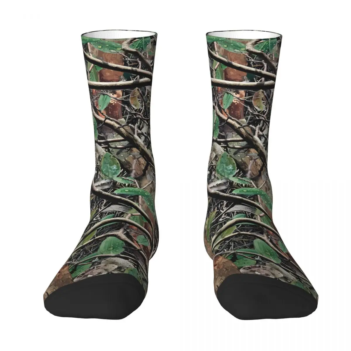 Wood Real Tree Camouflage Unisex Winter Socks Hip Hop Happy Socks Street Style Crazy Sock