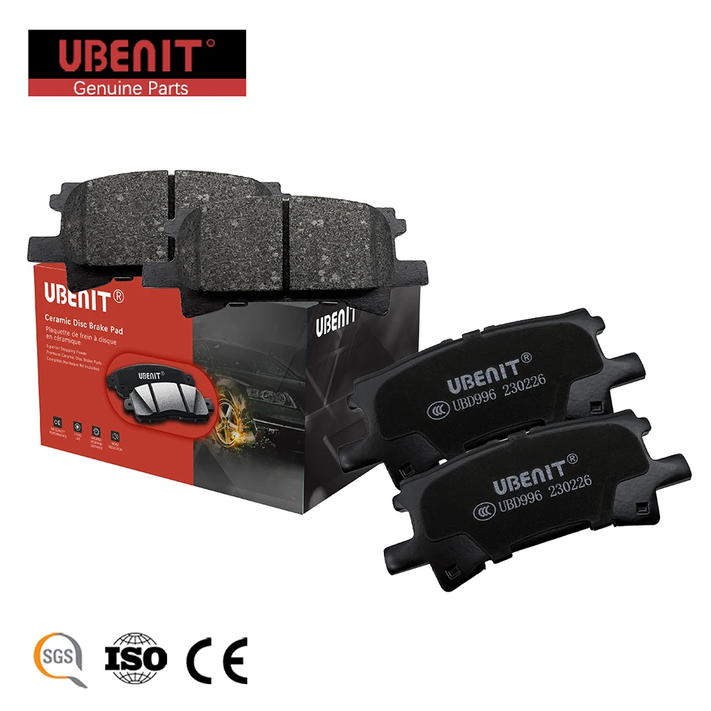 

UBENIT Automotive Rear Ceramic Brake Pads High-Performance Fast Braking Suitable For Car Power Brake Vulnerable parts FMSI D996