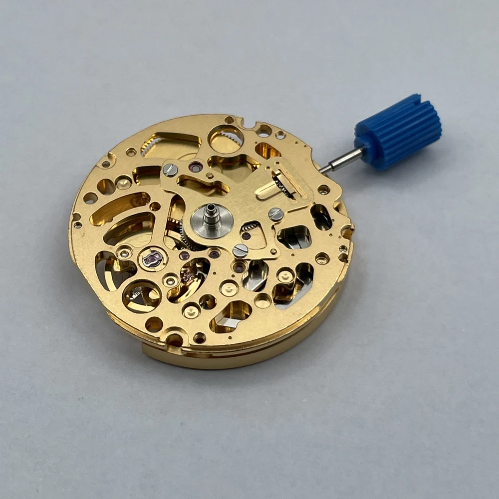 NH71 Automatic Skeleton Movement Genuine Watch Parts High Precision Gold 24 Jewels Watch Accessories