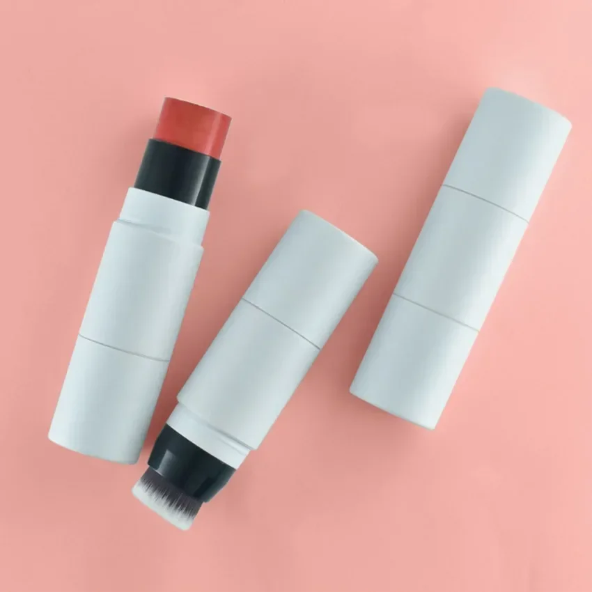 

Blusher Stick Private Label with Brush Pigment Waterproof Moisturizing Blush MakeUp Custom Logo Wholesale Double Headed Usage