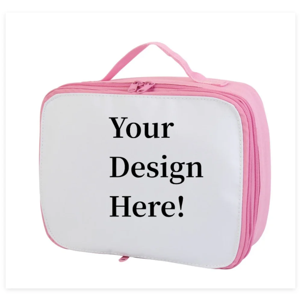 Individuell isolierte Lunchtasche, tragbar, handgehalten, wasserdicht, Thermo-Kühlbox, Lebensmittelbox für das Schulbüro, mit einzigartigem Logo-Design-Druck