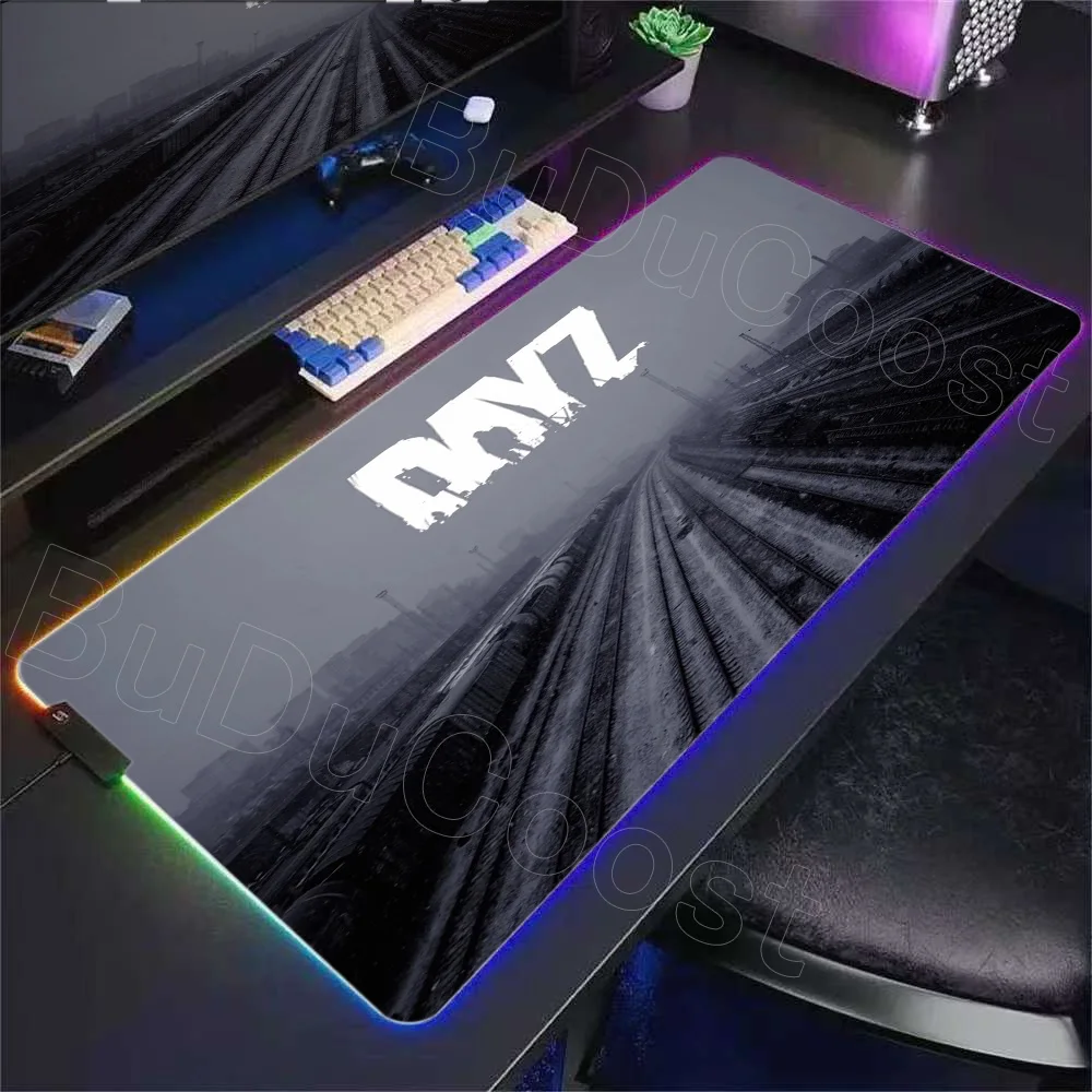 LED D-dayzs Mouse Pad Large RGB Mouse Pad XXL LED Mouse Mat Mousepads Table Pads Keyboard Mats Desk Rug with Backlit Gaming Mats