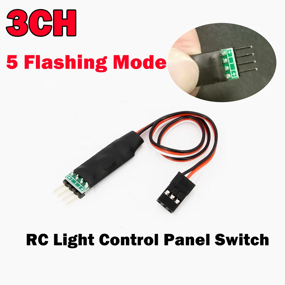 3CH RC Lamp Light Control Panel Switch System for 1/10 1/8 Model Vehicle Car Crawler HSP Traxxas TAMIYA CC01 4WD Axial SCX10 Toy