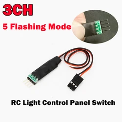 3CH RC Lamp Light Control Panel Switch System dla 1/10 1/8 Model Vehicle Car Crawler HSP Traxxas TAMIYA CC01 4WD Axial SCX10 Toy