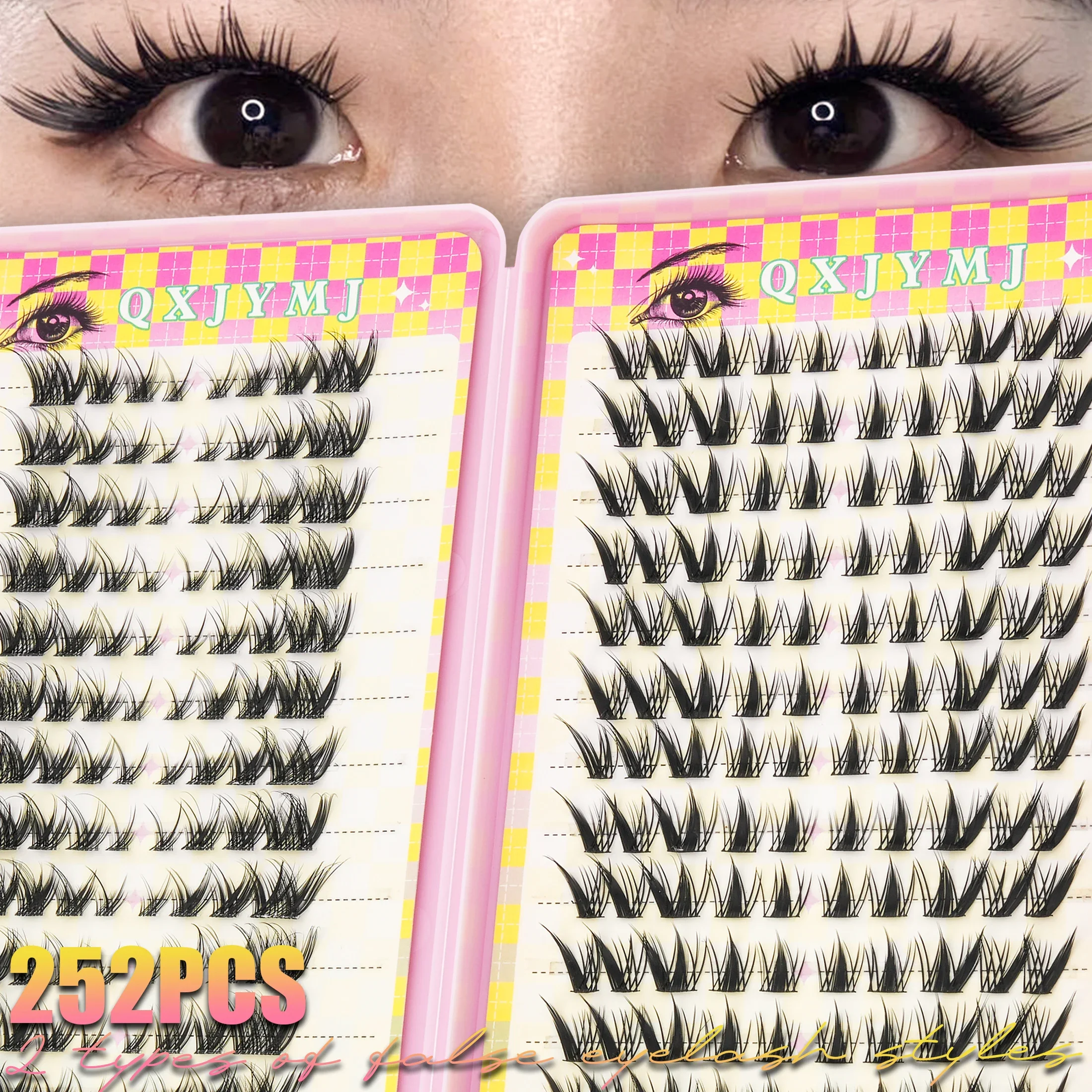 Eyelash Extension Anime Style - 252 faux cils individuels de style