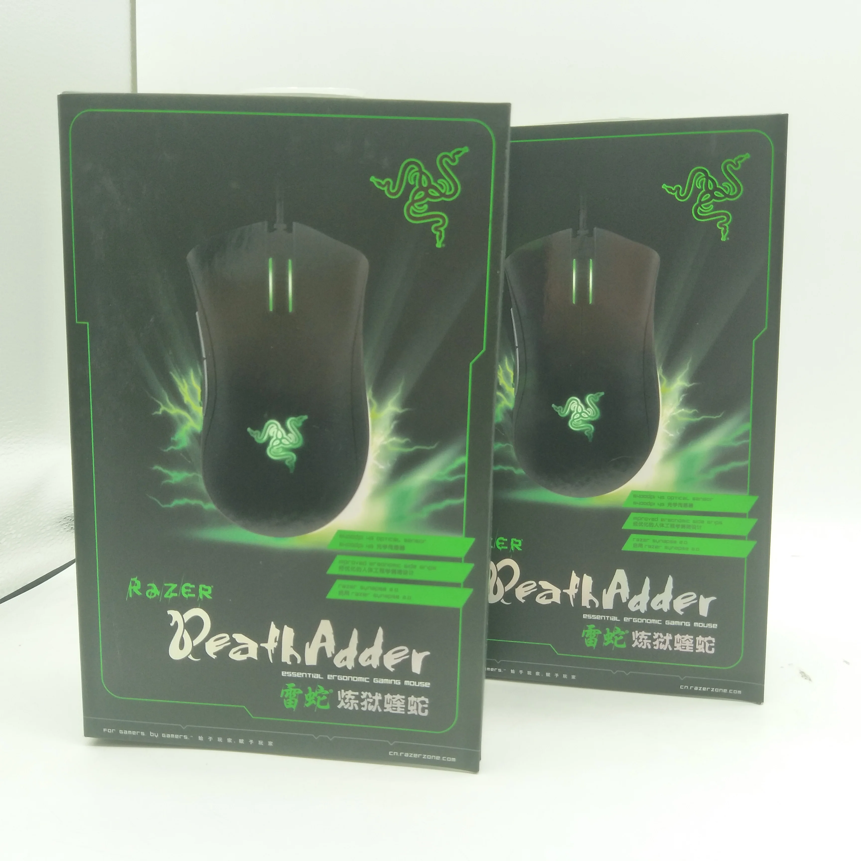 Razer DeathAdder 2013เซ็นเซอร์ออปติคอล4G แบบมีสายเมาส์สำหรับเล่นเกมส์6400 dpi ที่สามารถตั้งโปรแกรมได้