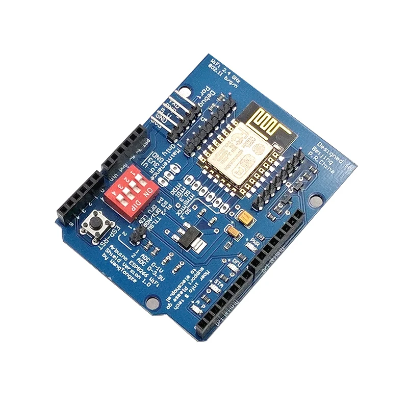 لوحة تطوير لاسلكية لاردوينو أونو R3 ، ESP8266 UART ، درع واي فاي ، وحدات واحدة