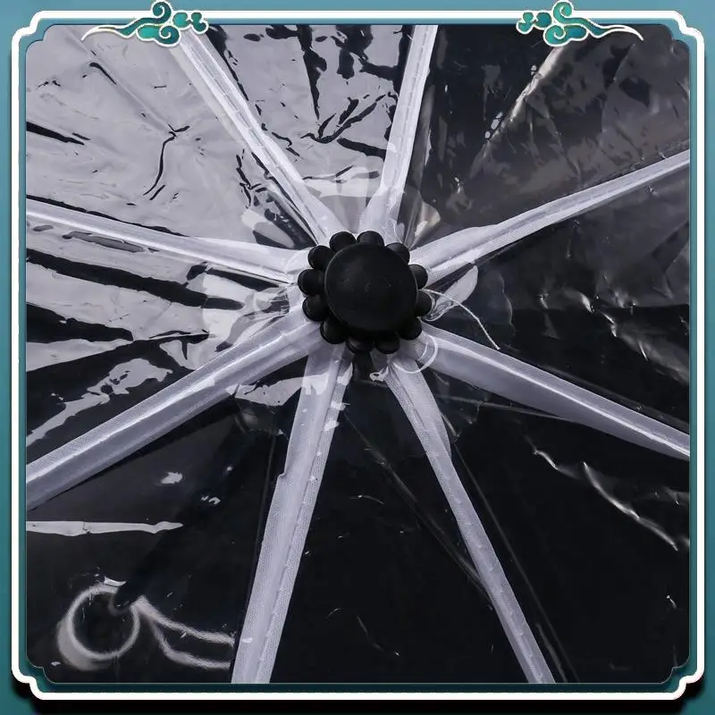 

A67K-4X Transparent Umbrella Umbrella Rain Women Men Sun Rain Auto Umbrella Compact Folding Style Clear Umbrella,Border