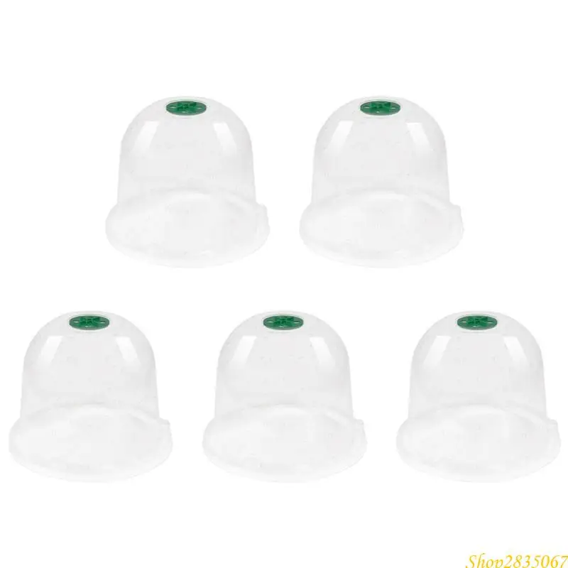 

Plant Protective Dome Cover With Humidity Control And Visible Monitoring for Outdoor Garden Plant Health Growth 5PCS 831F