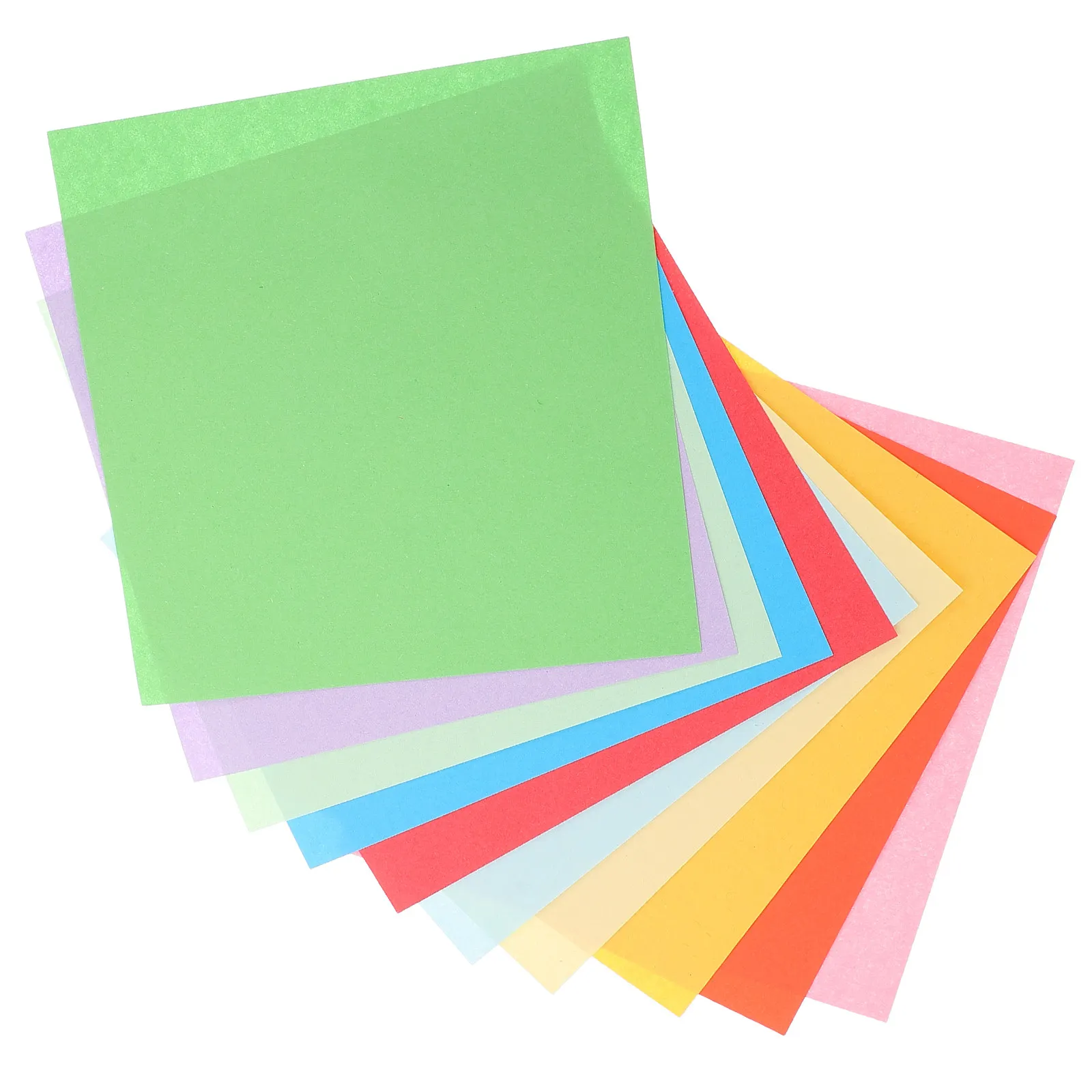 100 قطعة من ورق الأوريغامي الملون بـ 10 ألوان مختلطة لمشاريع الحرف اليدوية والفنون، أوراق للطي والحرف اليدوية
