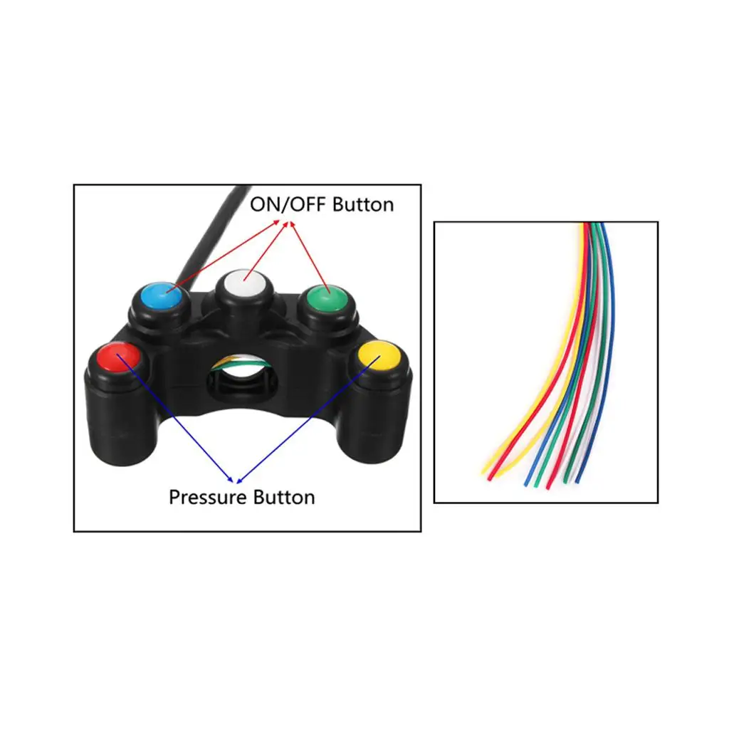 

Кнопка-переключатель на руль мотоцикла, универсальная, из АБС-пластика, для двигателей 49-50 куб. см, аксессуары