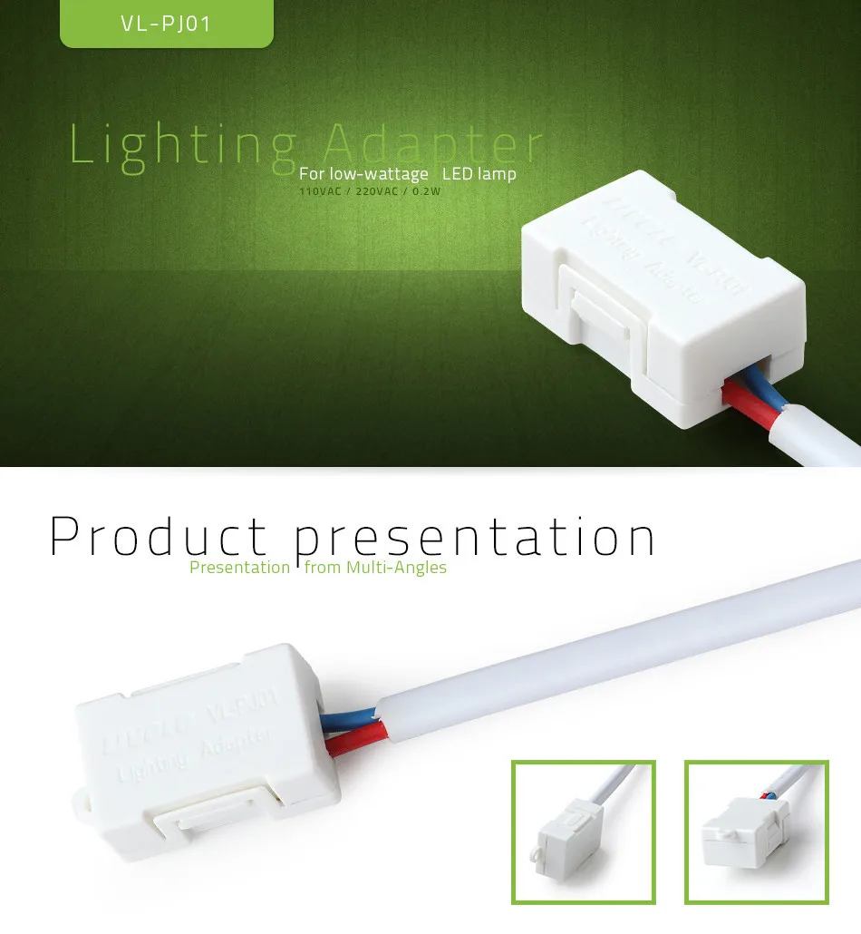 Livolo Lighting Adapter for The Saviour of The Low Wattage LED Lamp Plastic Materials 3pcs/Lot