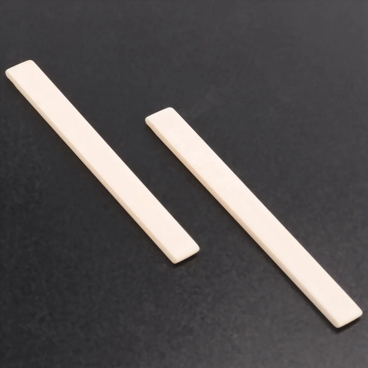 ABST 2 Pcs Spare Part Beige Plastic Bridge Saddle Nut for Classical Guitar