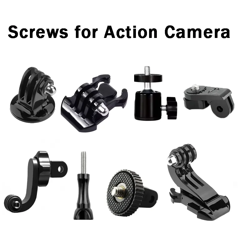 

Screws Adapter Kit Tripod Mount Base Screw for GoPro Hero 13 12 11 10 9 Insta360 X5 X4 X3 DJI Osmo Action 5 4 3 2 Action Camera