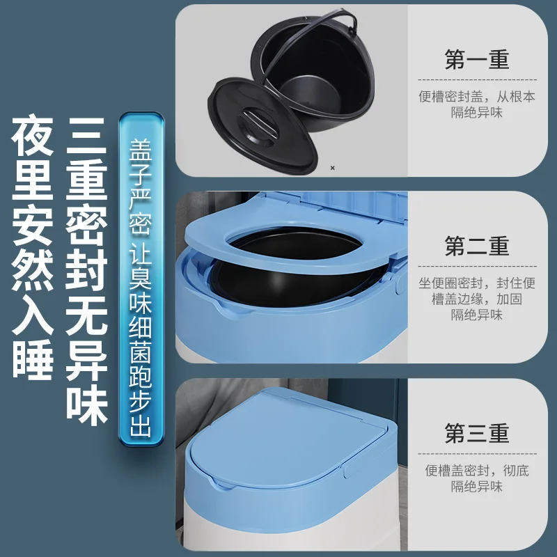 Portable Bedside Commode Chair for Adults