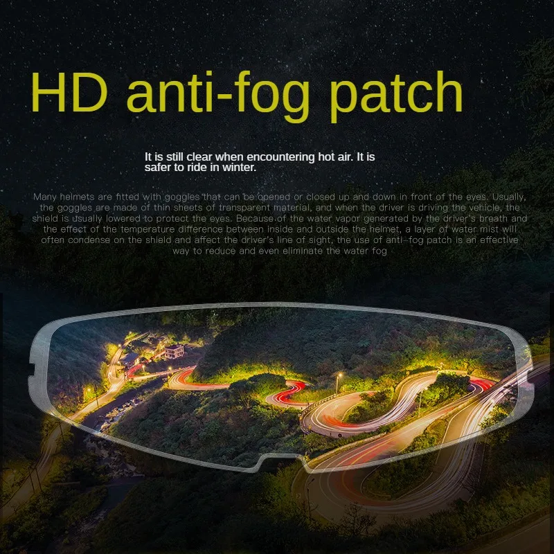 Motorcycle Helmet Lens Anti-fog Sticker Suitable for FF353/FF320/FF390/FF800/FF397 Anti-fog Film