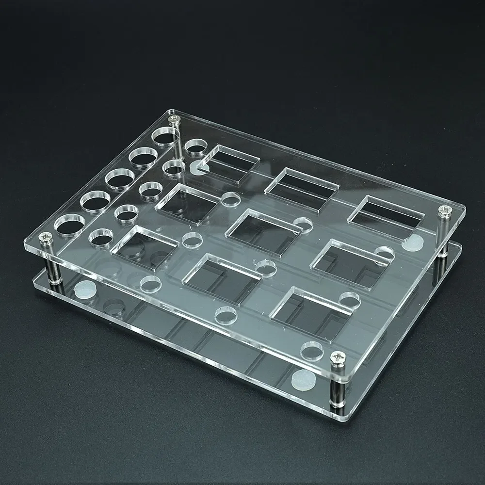 Wolfcoolvape vape rba suporte acrílico rack para atomizador exibição boleto caixa bb boro tanque dotaio v1 v2 missão suporte de armazenamento