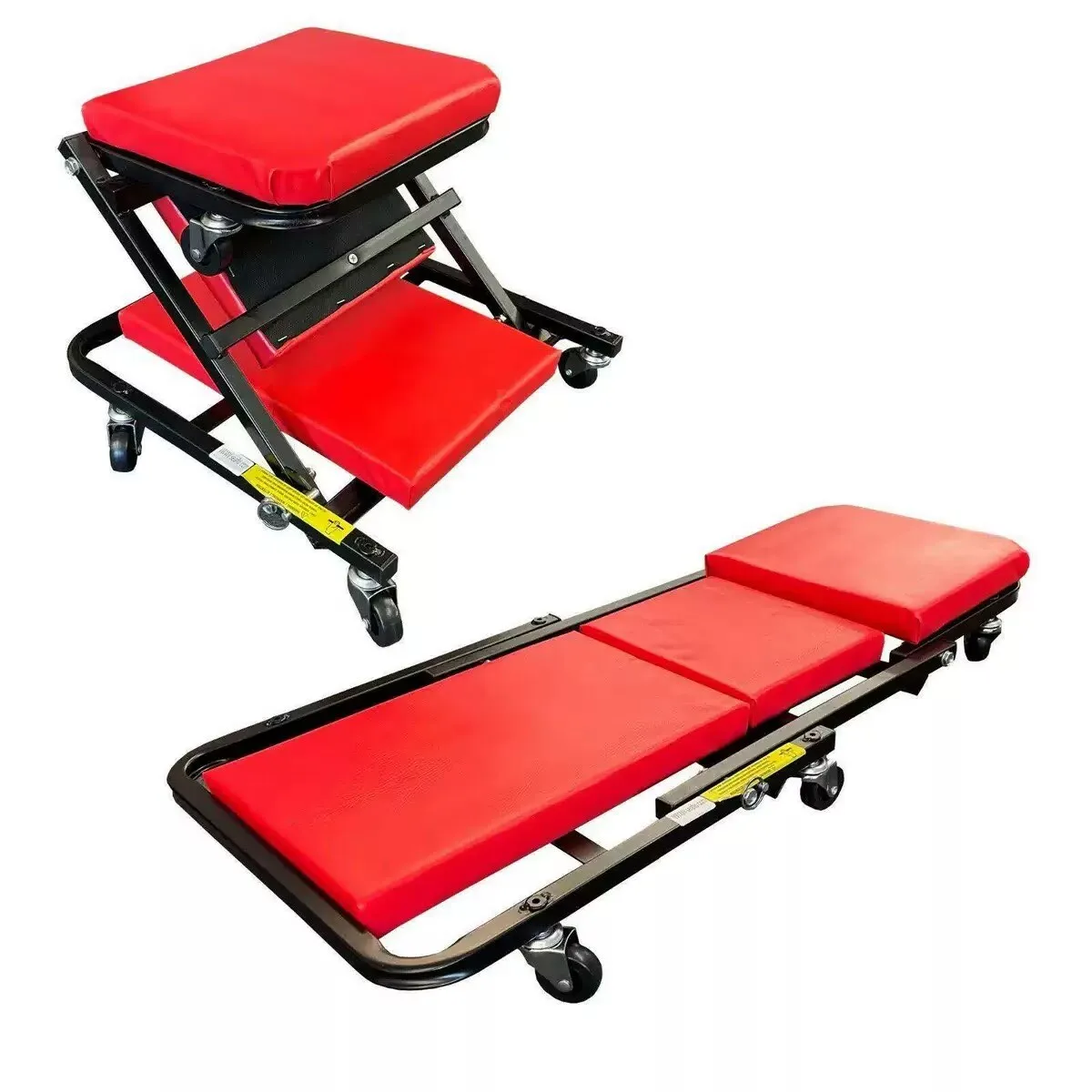 

EW A1343 Adjustable 36" Steel Folding Car Creeper Reducible Workshop Automotive Tool for Mechanics 6kg 50cm Bench Height